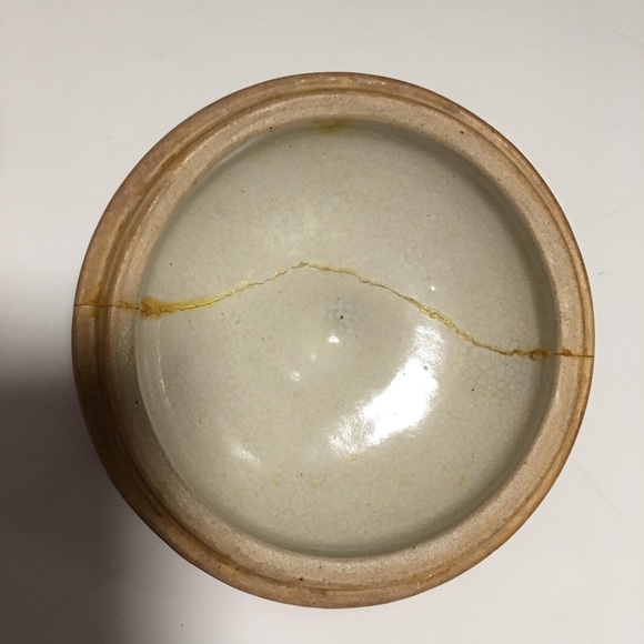 UHL POTTERY CROCK BOWL WITH LID REPLACEMENT BEAN POT  VTG. - Picture 7 of 9